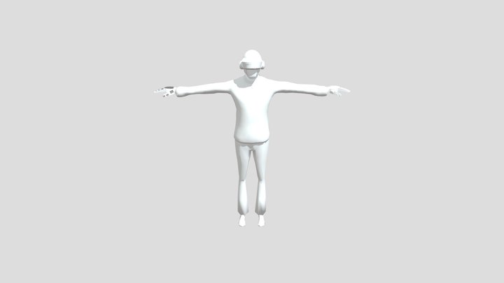 Daft Punk Thomas Tron WIP 3D Model