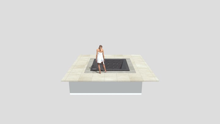 770 - IN GROUND - ALL TILE - AQUA MIDNIGHT 3D Model