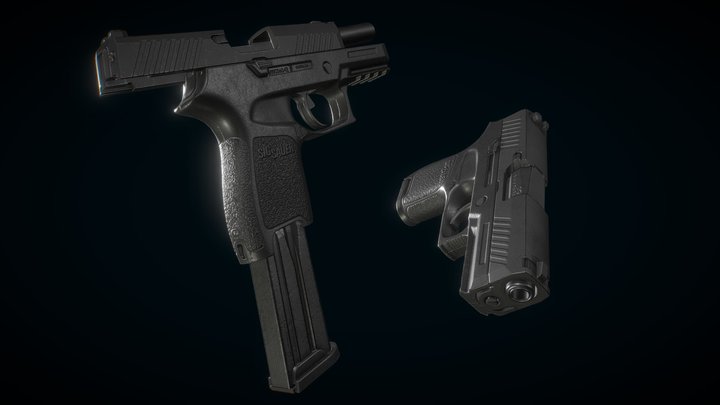 P320 nitro compact 3D Model