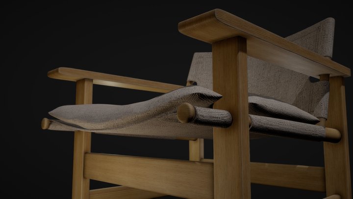 Silla Canvas 3D Model