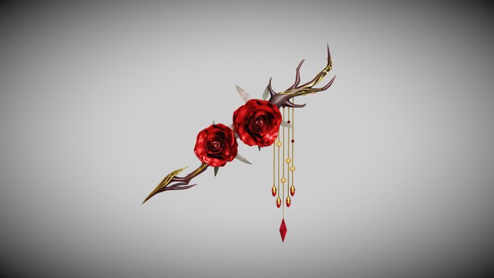 Final Prop Rose Accessory 3D Model