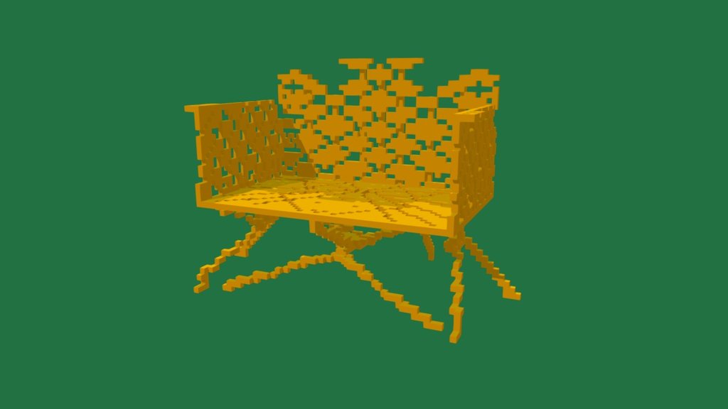 Folky Chair #weeklyvoxels#furnitures