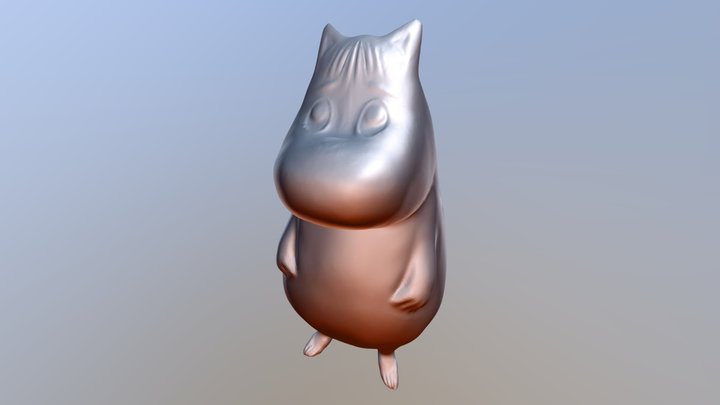 Metal Moomin 3D Model