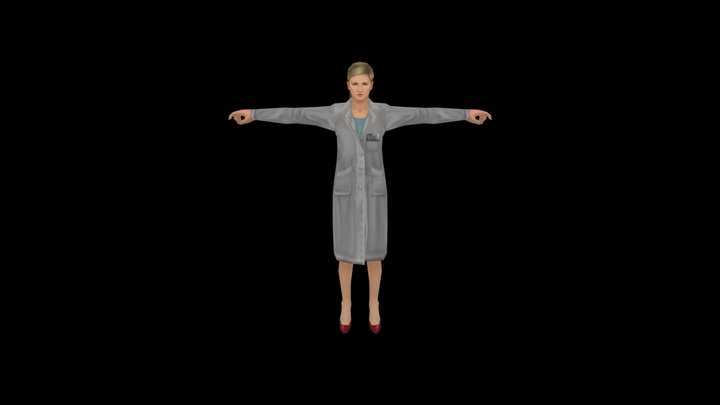 PSP MGS Portable Ops Female Sciencist – Modello 3D gratuito STL