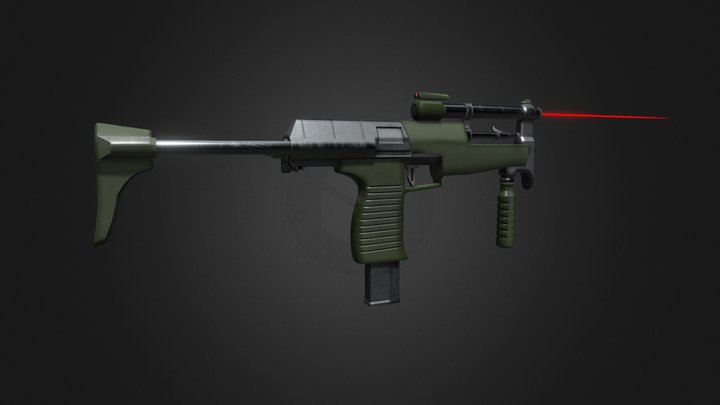 Cold war SMG 3D Model