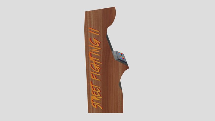 Classic looking arcade machine 3D Model