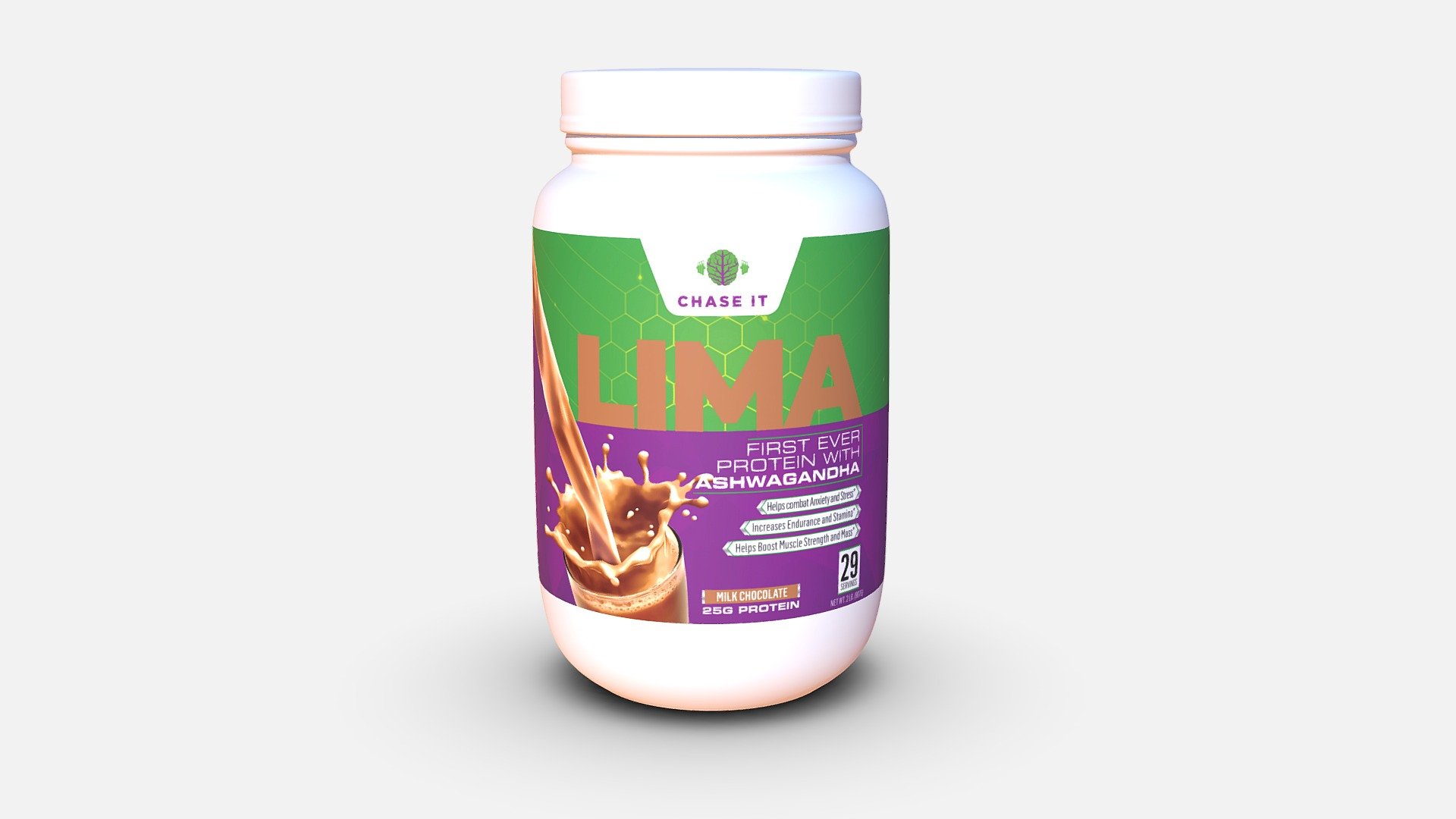 Chase It Lima protein — Sketchfab embed 3D viewer
