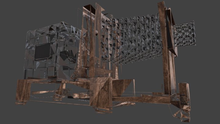 Wooden Magic Lantern- Constance 3D Model