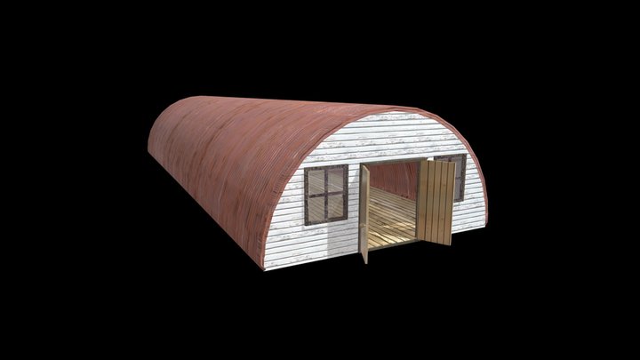 Nissen Hut 3D Model