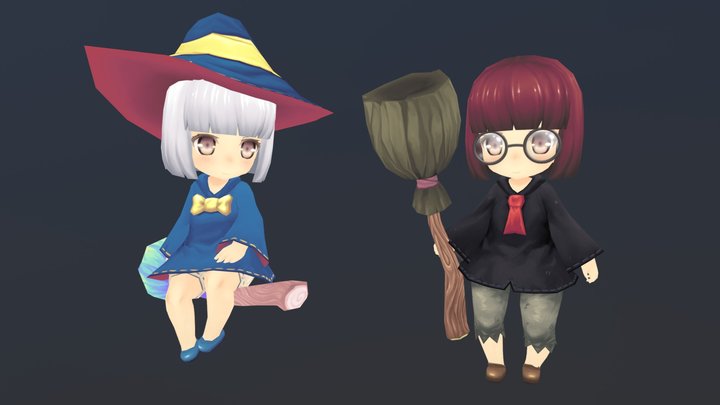 Witch Costume - SD Kohaku-Chanz OPV 3D Model