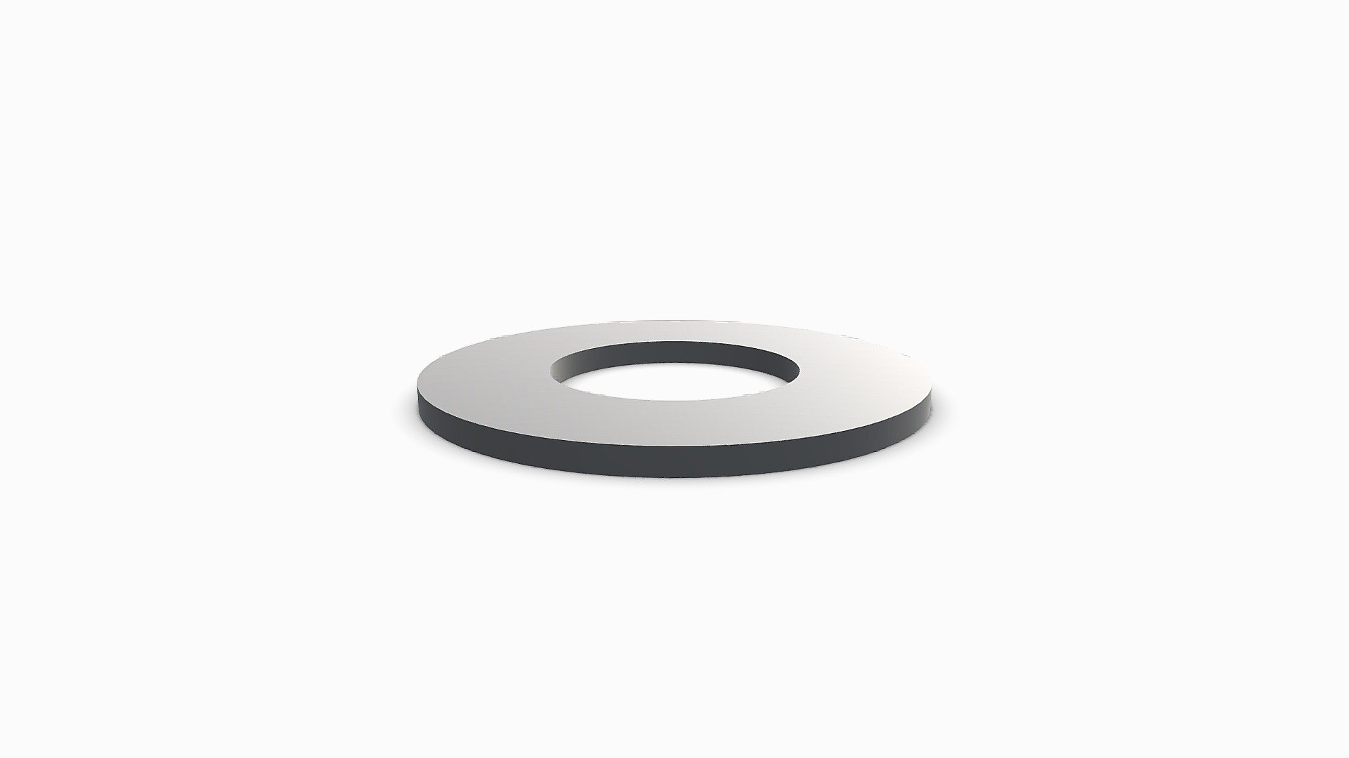 CIRCULAR FLAT WASHER (NON HARDENED) - 3D model by Engineering Edge ...