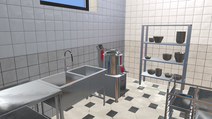 Sborka_Kitchen_2_Room 3D Model