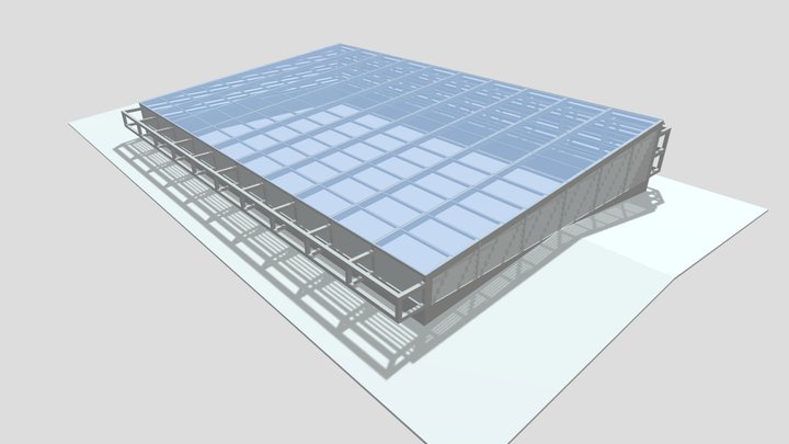 Cobertura de Vidro SESI-Franca/SP 3D Model