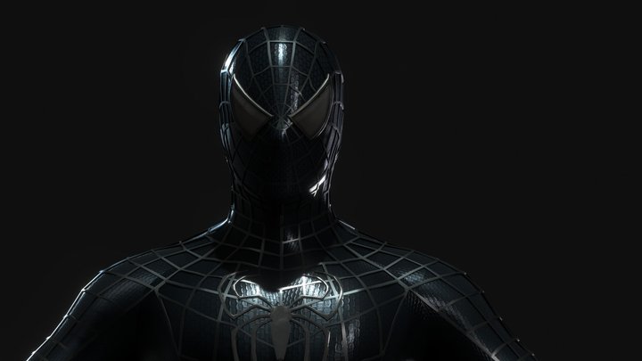 Black Suited Spider-Man (2007; Spider-Man 3) 3D Model