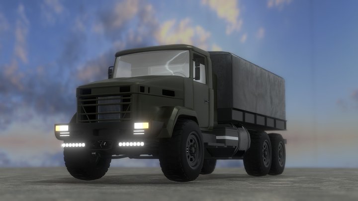KrAZ-6322 (HP) 3D Model