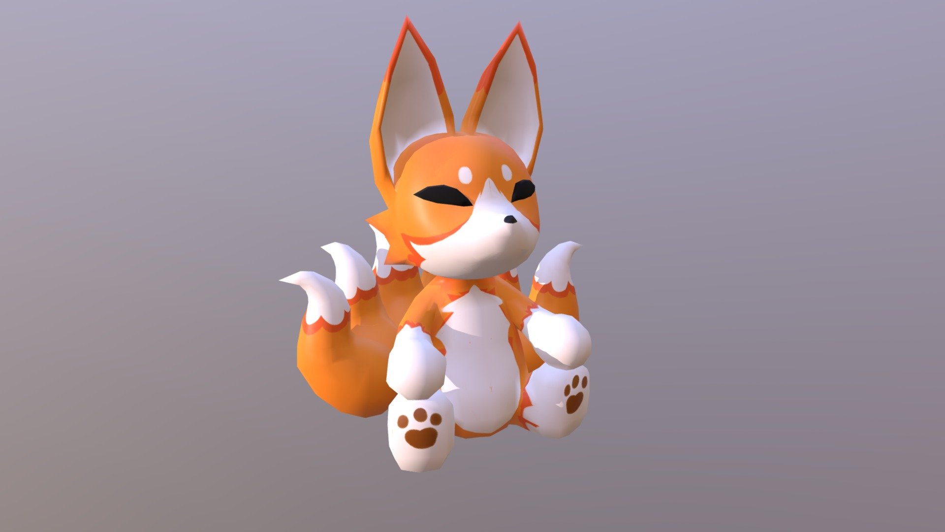 Kitsune Plush 3D model by taldigi [6584365] Sketchfab