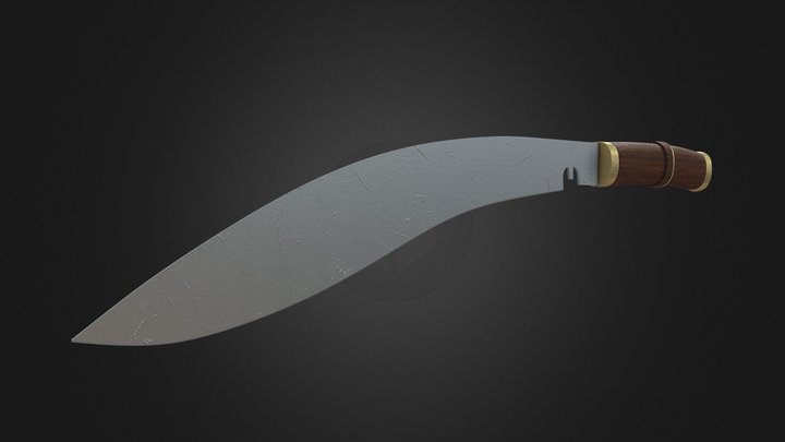 Kukri Knife 3D Model