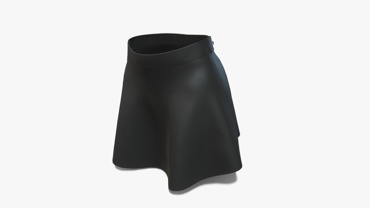 Leather Skirt 3D Model