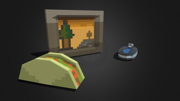 small pack of random things 3D Model