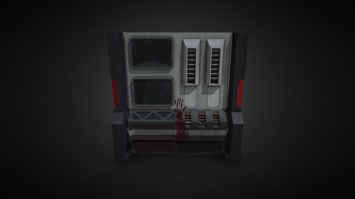 Sci-fi Panel 3D Model