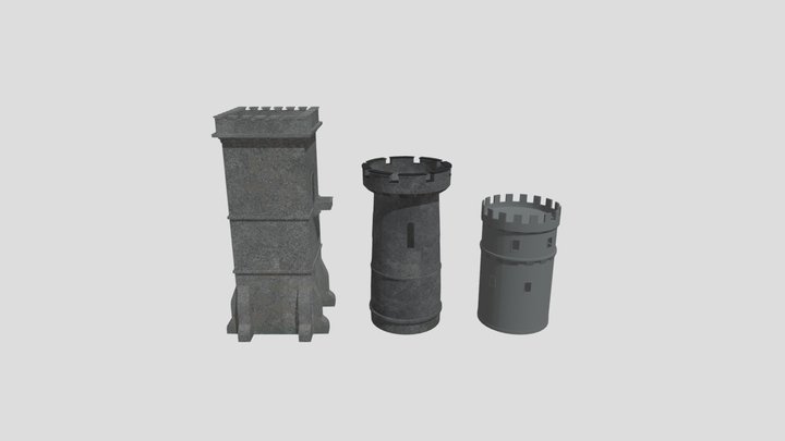 Towers set 3D Model