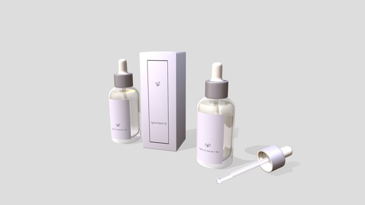 Serum Bottle 3D Model