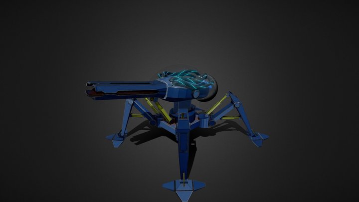 Sci-fi walking tank 3D Model
