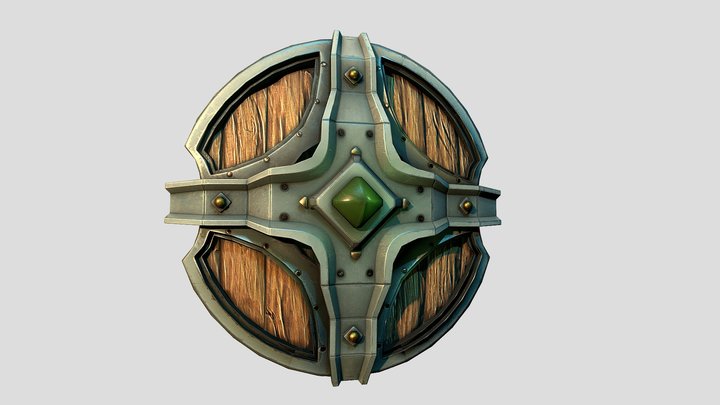 Shield Wood 3D Model