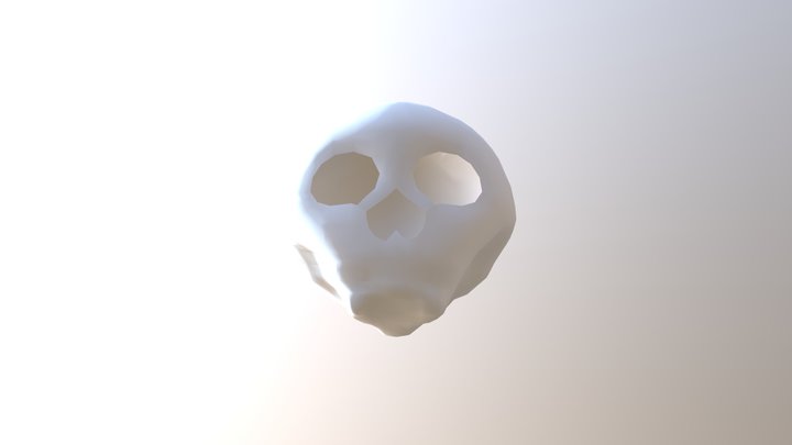ZachAllenSkullPaint 3D Model