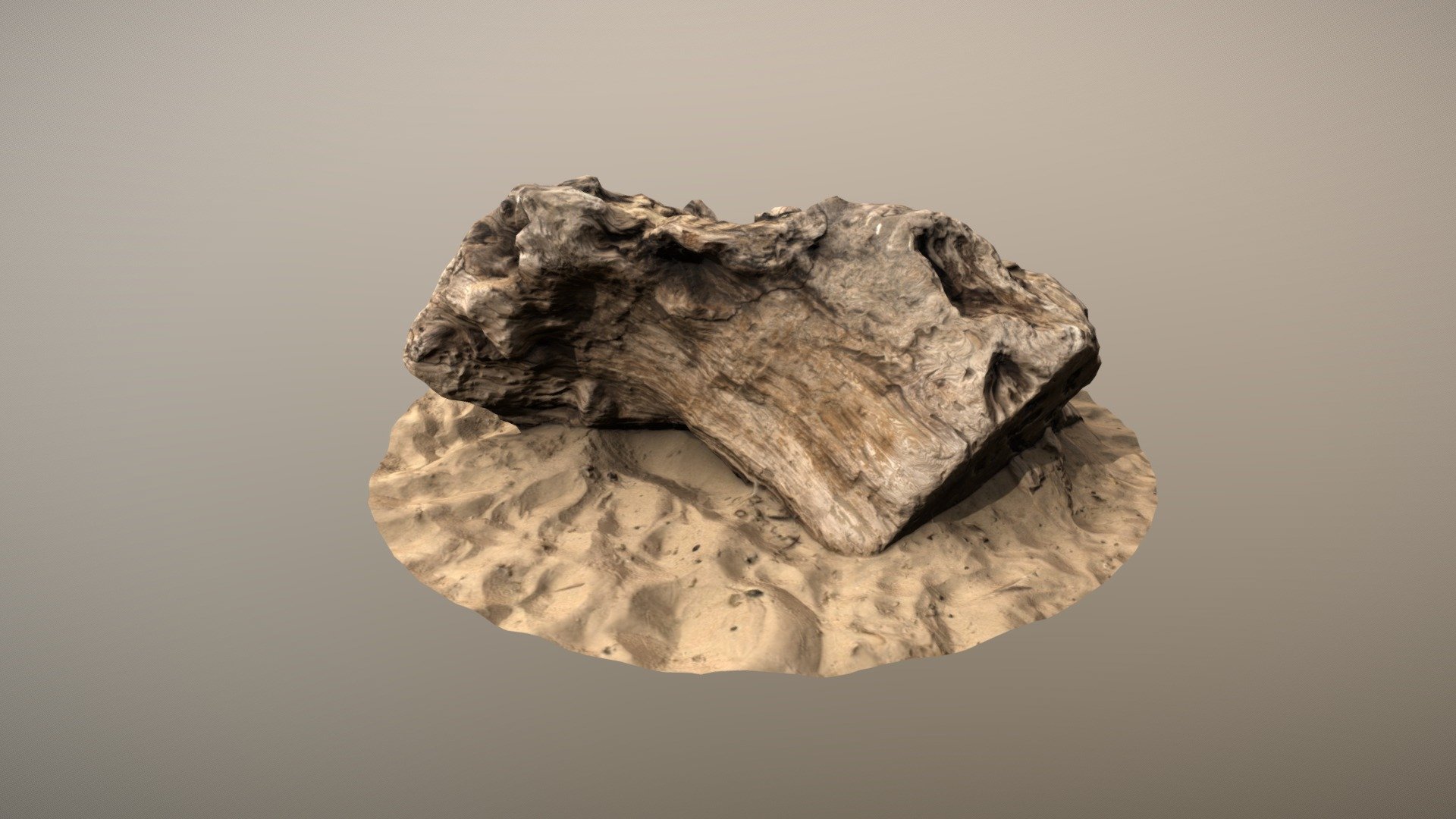 Large driftwood - Low poly - v1