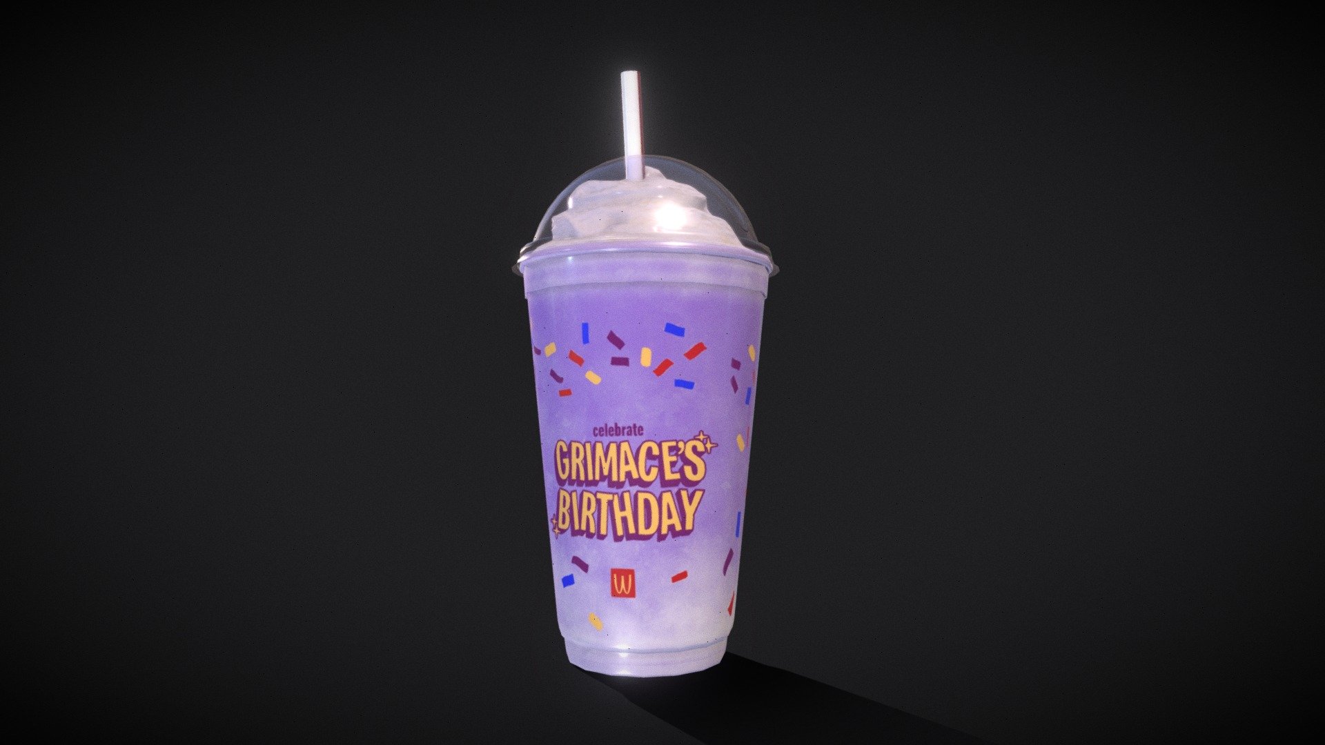 Grimace Purple Birthday Shake ORIGINAL McDonald’s