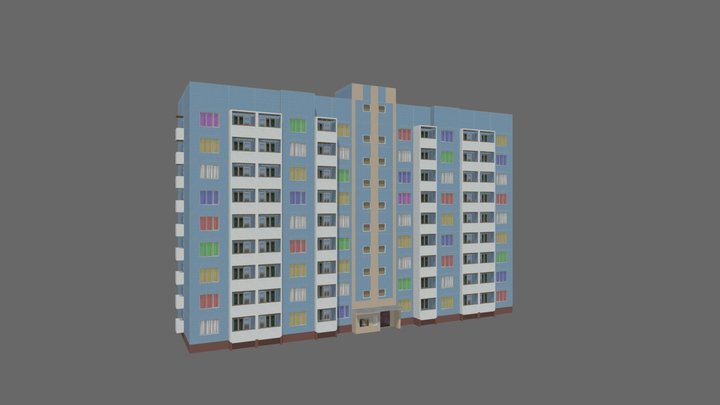 Gostinka building – Free 3D Model STL