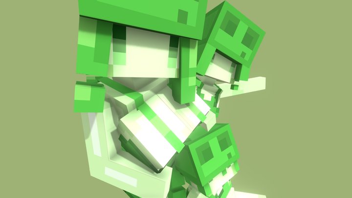 Slimy girls 3D Model