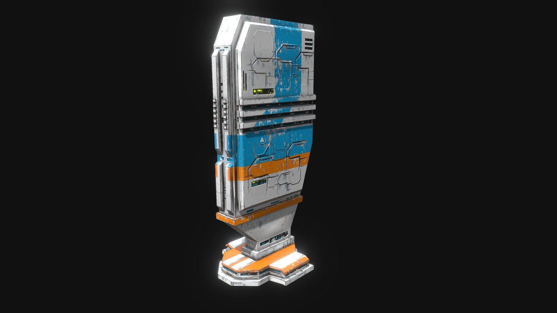 Low poly sci fi env building - 3D model by Alexandr33D (@vympel ...