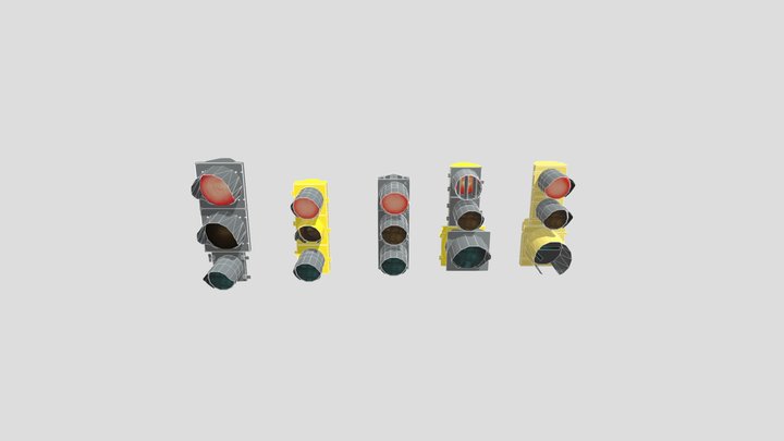 Traffic Signals 3D Model