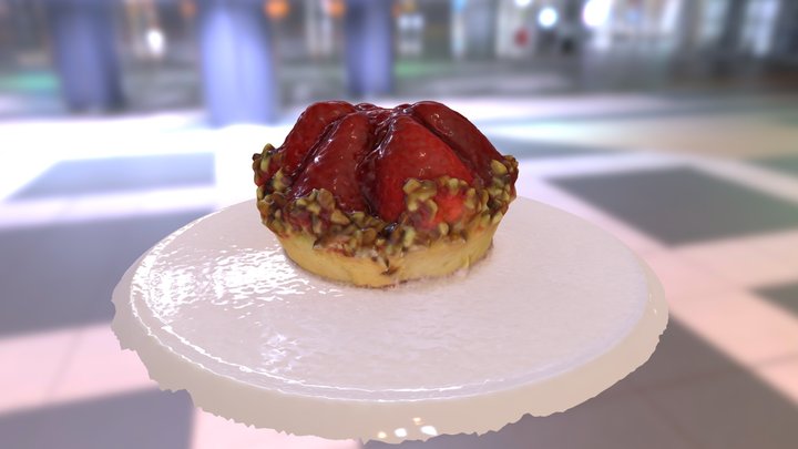 Strawberry Pie 3D Model