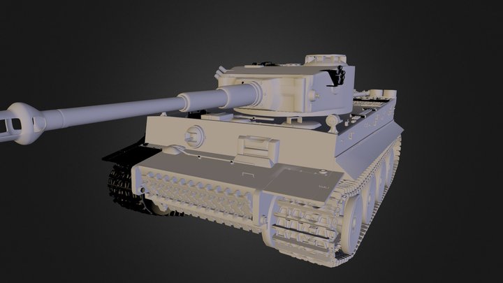 "Tiger" tank 3D Model