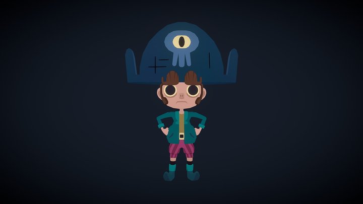 Stylized Pirate 3D Model