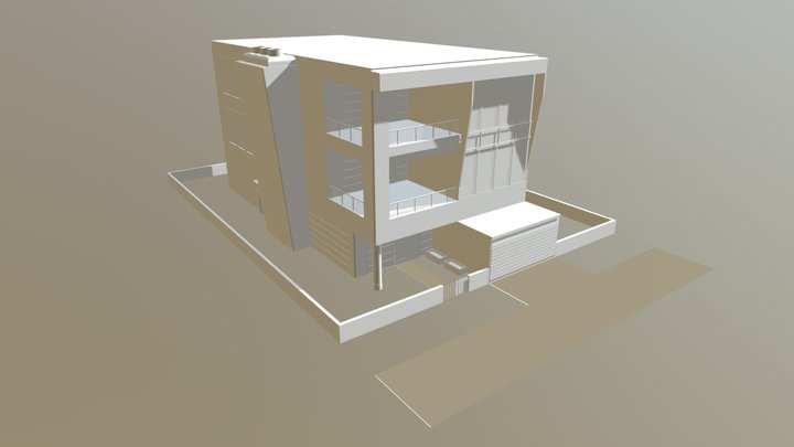 Luxury Beach House 3D Model