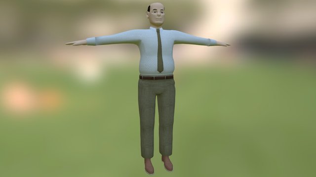 Background Person 1 3D Model