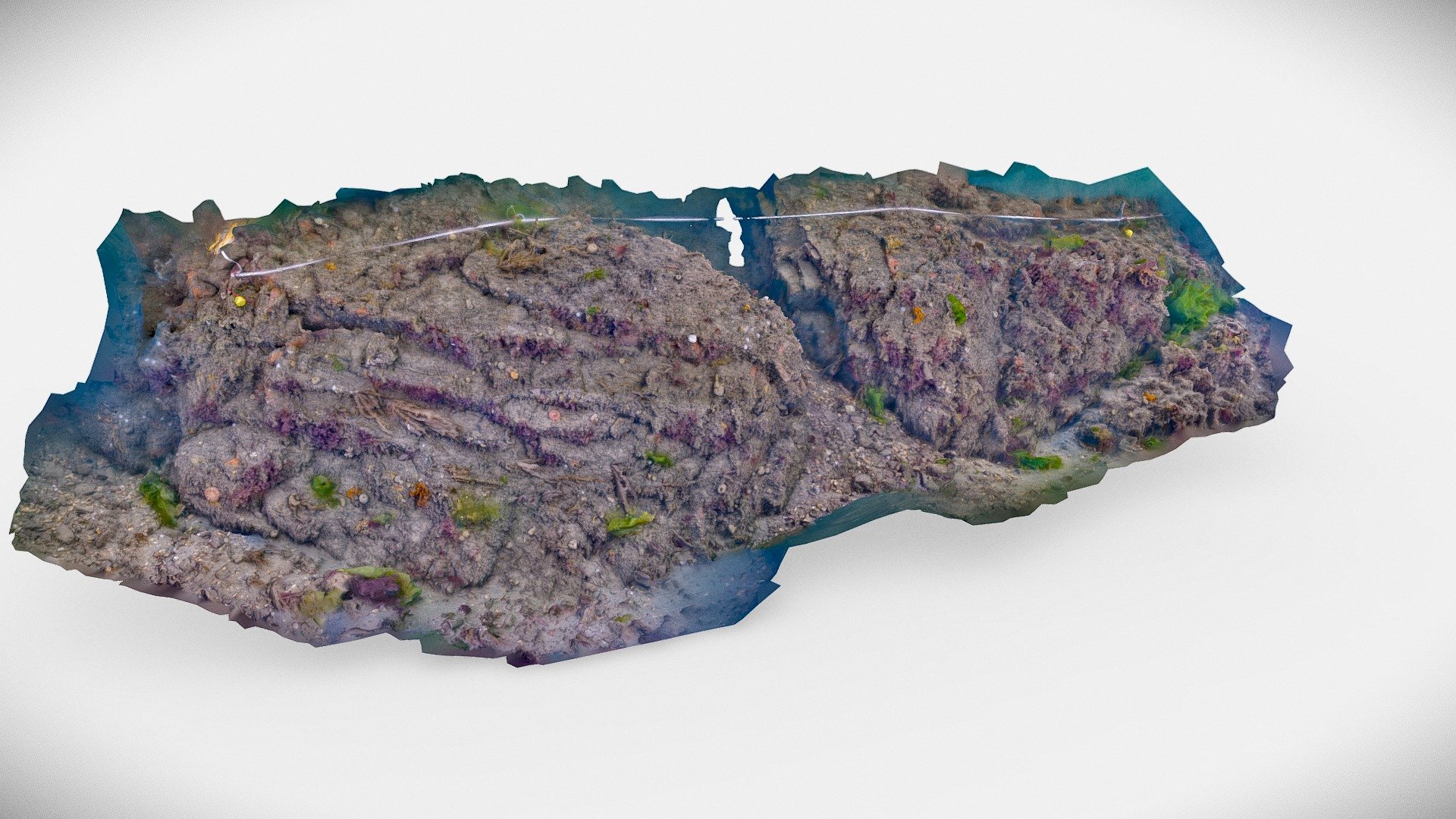 Milford Haven, sandstone wall, 2023 — Sketchfab embed 3D viewer