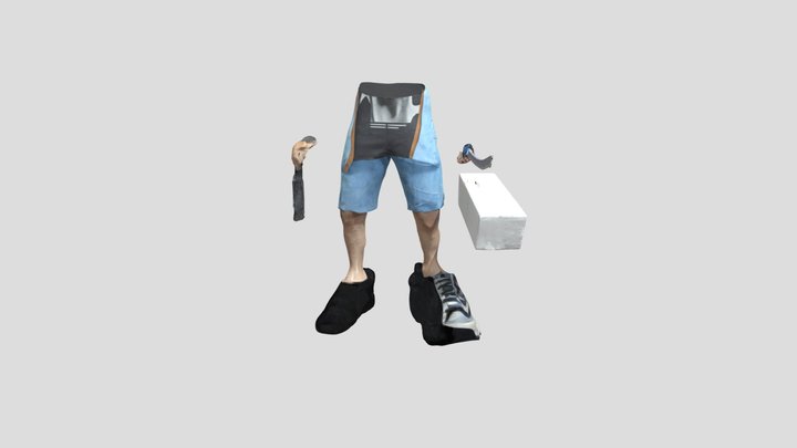 Balanced Pose 3D Model