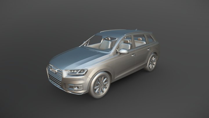 2015 Audi Q7 3D Model