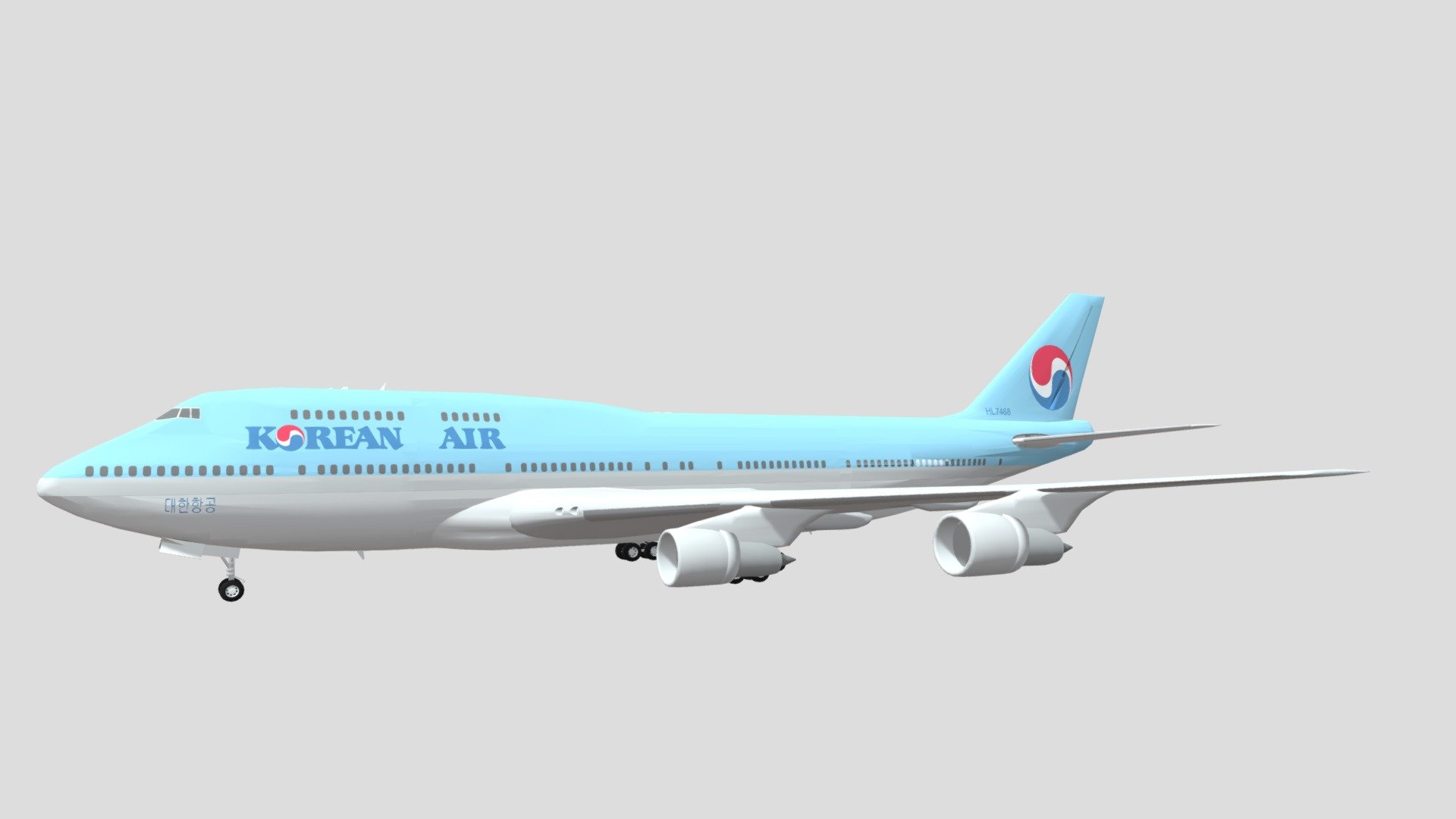 Korean Air Boeing 747 モデル ScaleModelStore.com :: JC Wings 1:400 - XX40146 - Korean Air