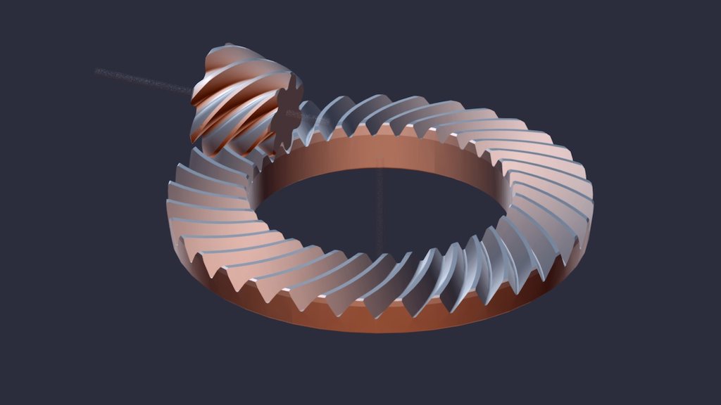 Premium AI Image  A 3d model of a spiral of gears