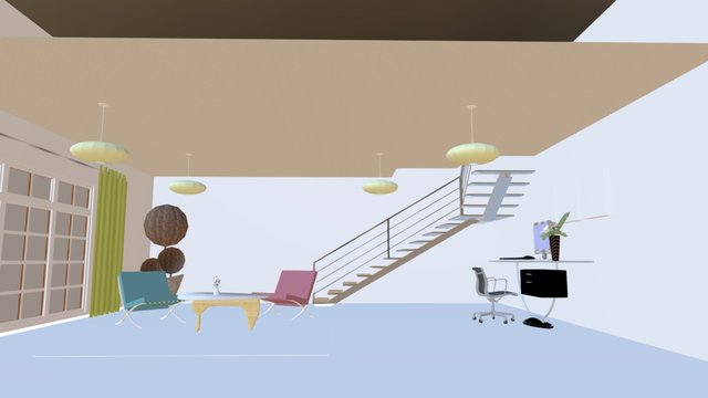 Test Living Room Skp 3D Model
