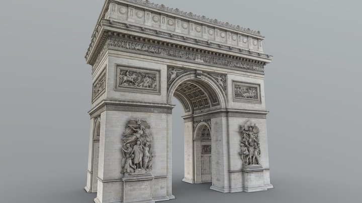 Arc de Triomphe - photogrammetry 3D Model