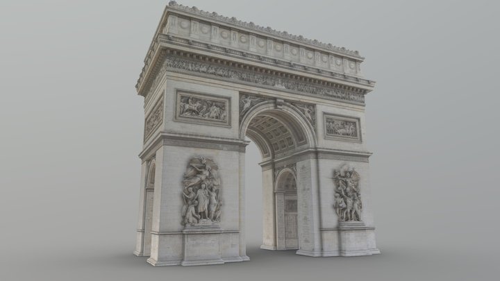 Arc de Triomphe - photogrammetry - 2024 Update 3D Model