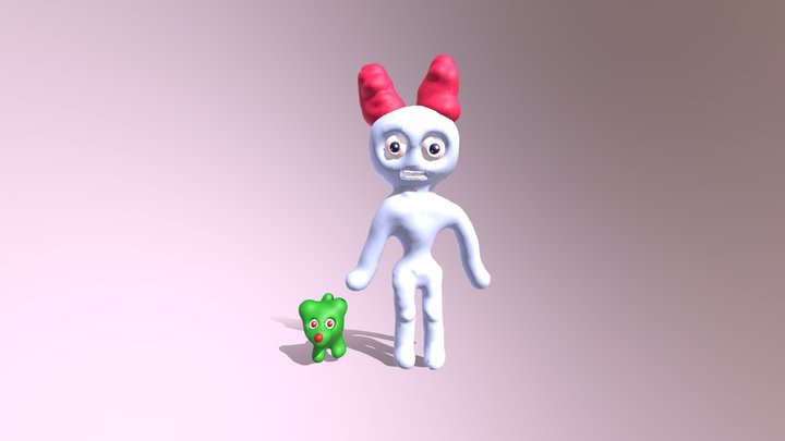 犬とエイリアン 3D Model