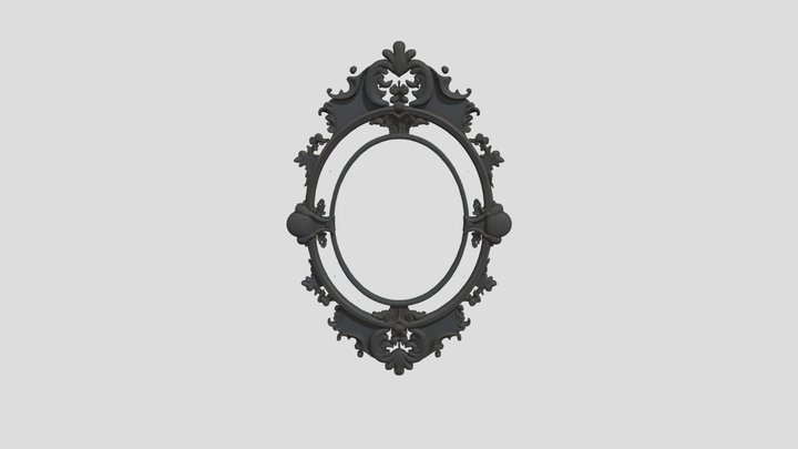 Ornate Oval Frame